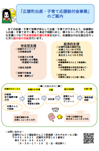 「広陵町出産・子育て応援給付金事業」のご案内